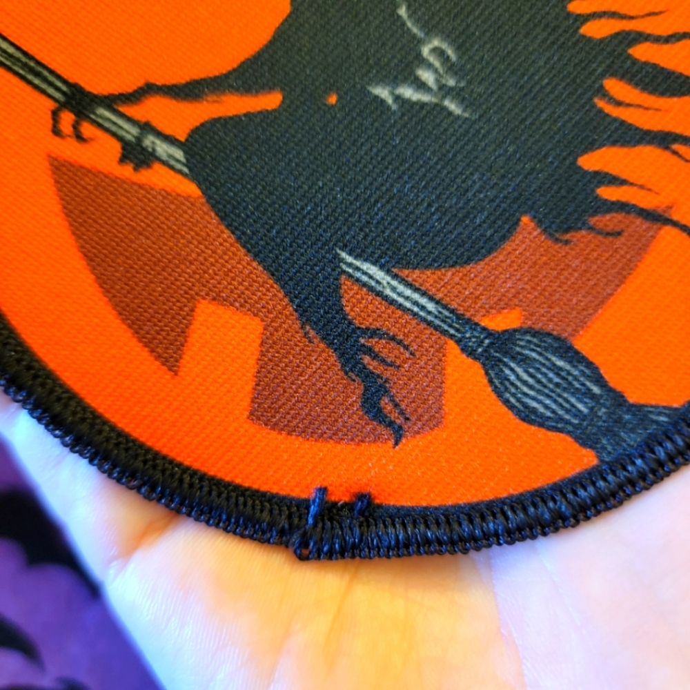 NWOT Toxic Toons Witch Trick Or Treat Halloween Iron On Patch - Picture 3 of 5